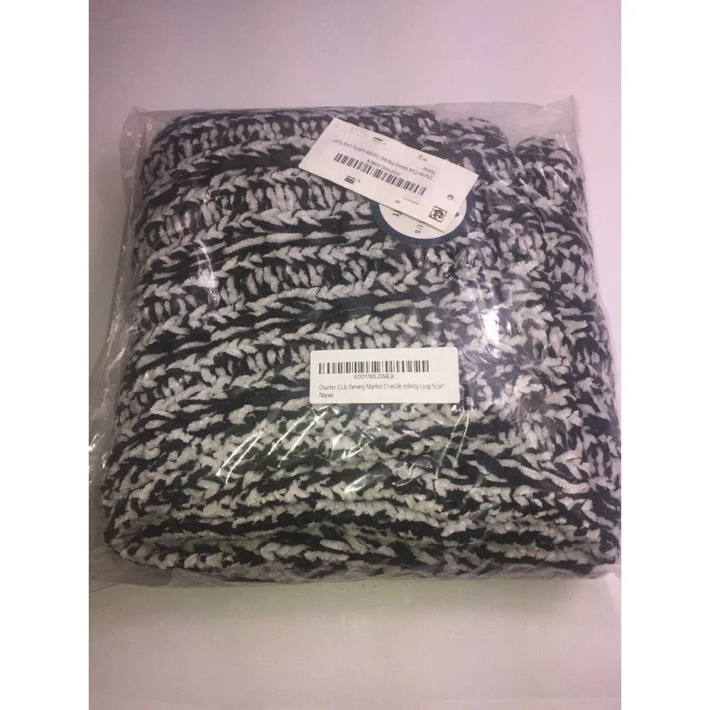 Charter Club Velvety Marled Chenille Infinity Scarf Retail $44.50